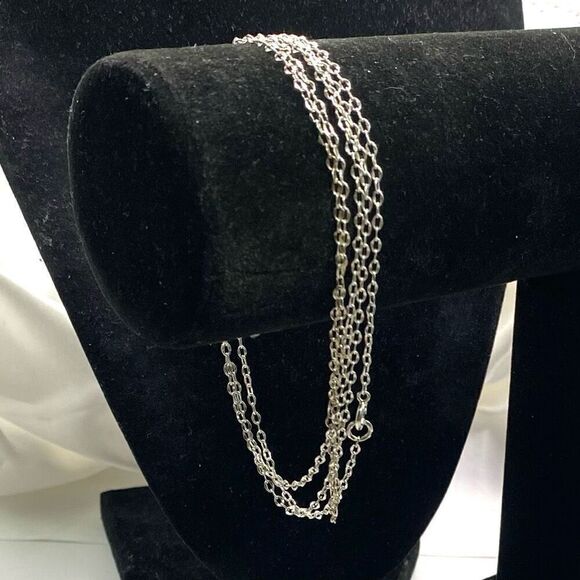 ALM Extra Long Sterling Silver 42” Link Chain - Picture 4 of 9